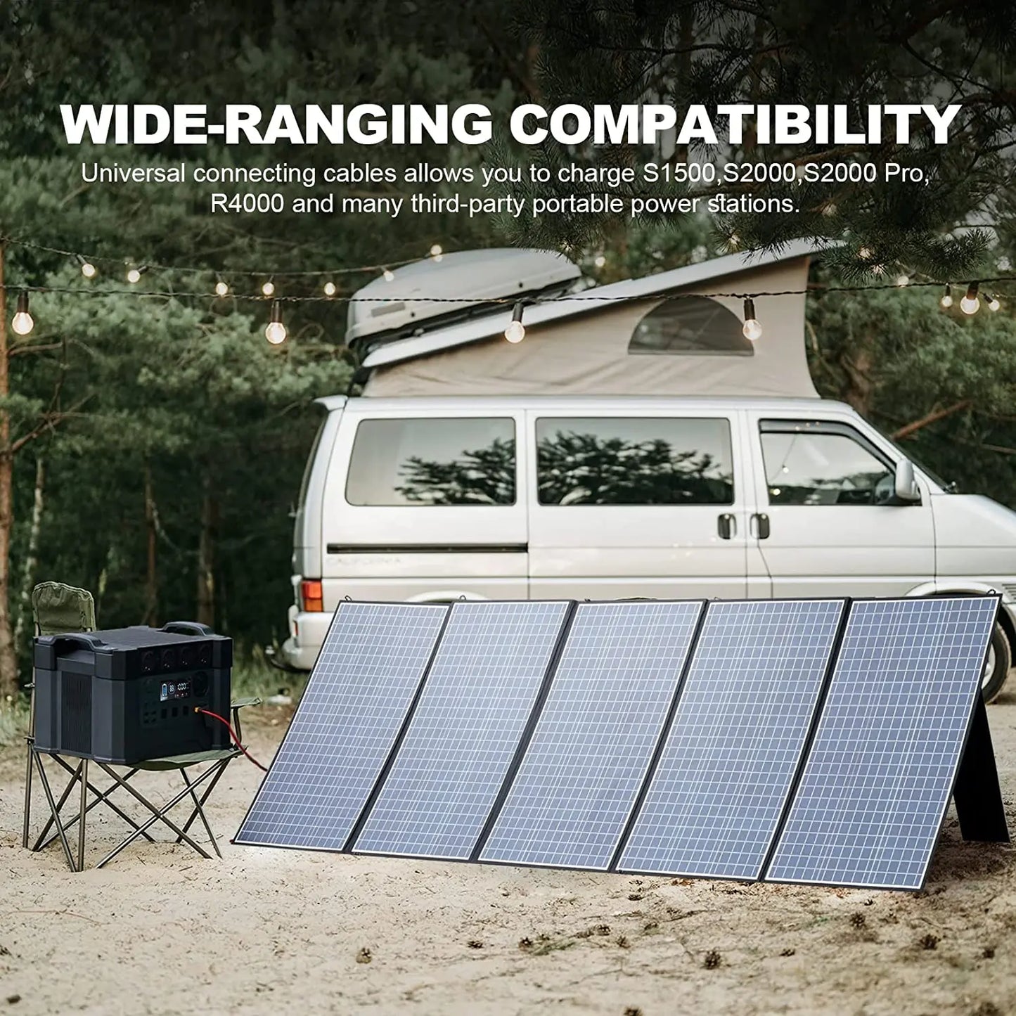 ALLPOWERS 400W / 200W / 140W / 100W / 60W Solar Charger，Portable Waterproof Foldable Solar Panel