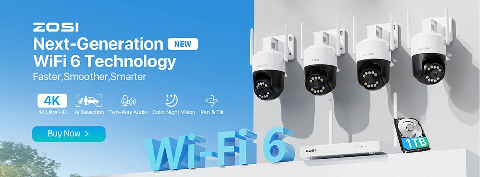 ZOSI 8CH POE Video Surveillance Kit 4K 8MP 5MP Super HD Outdoor IP Cameras AI Starlight Night Vision