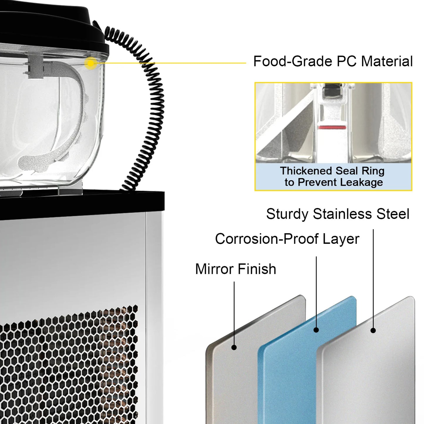 VEVOR 6L Commercial Slushy Machine Slushy Maker with Automatic Speed Control