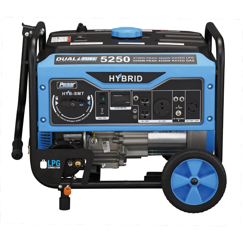 5,250W Dual Fuel Portable Generator with Switch and Go Technology, PG5250B