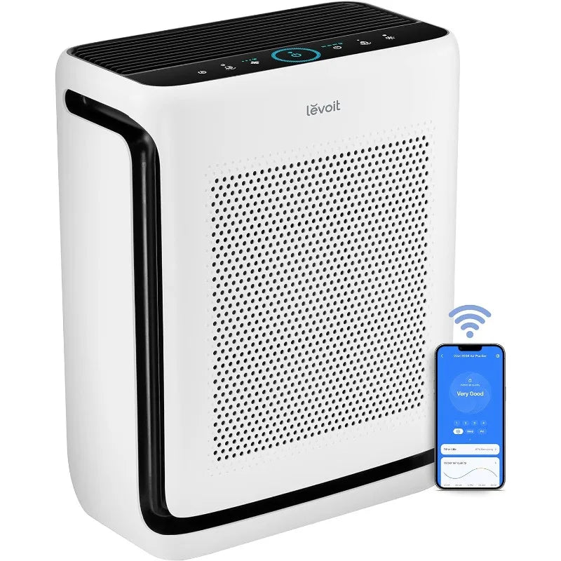 LEVOIT Air Purifiers/ Up to 1800 Ft² /1 Hr w/Washable Filter,Air Quality Monitor,Smart WiFi,Pet Hair