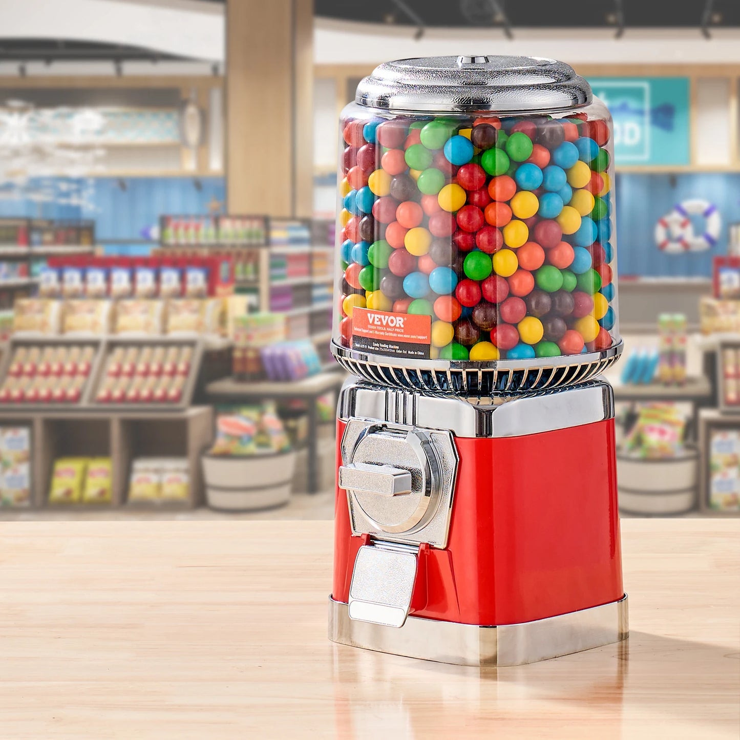 VEVOR Gumball Machine for Kids Candy Vending Machine Bubble Gum Machine Coin Operated