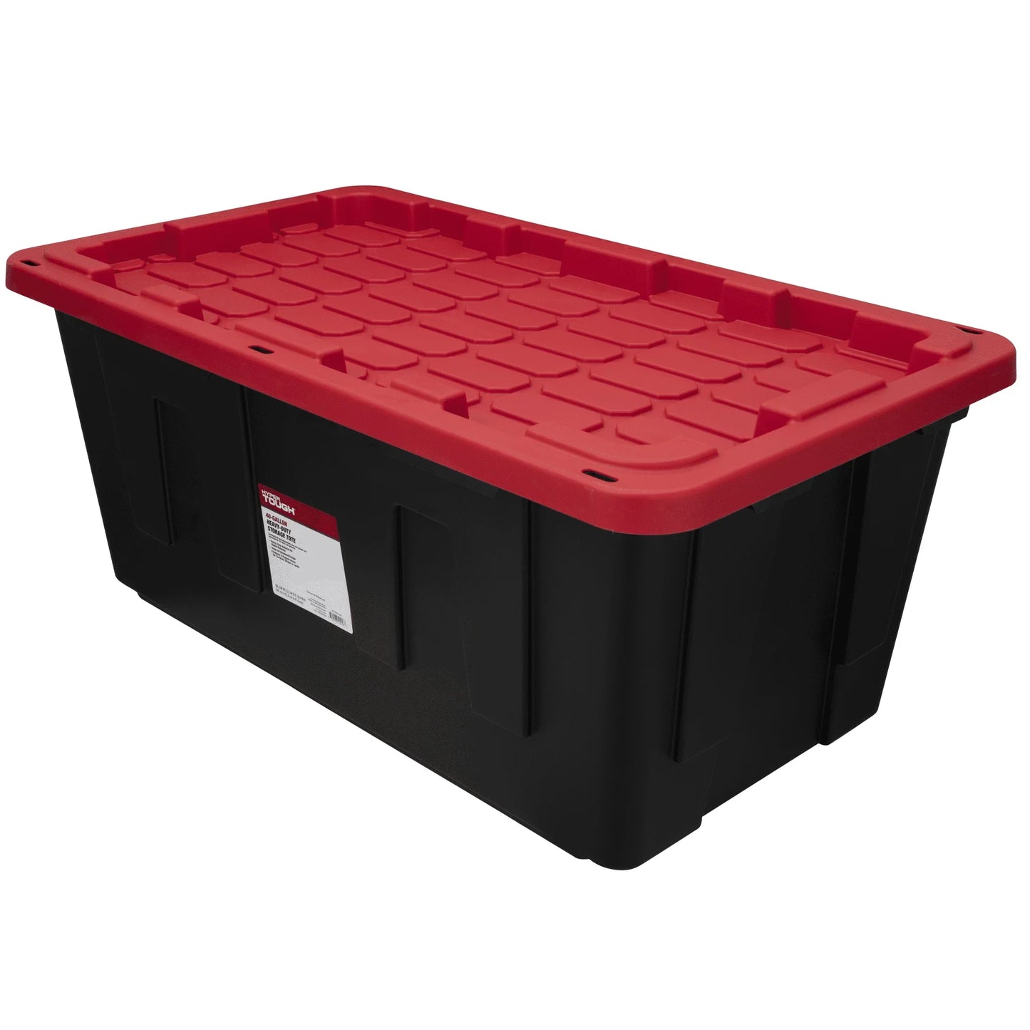 (2 pack) Hyper Tough Extra Large Storage Bin, 40 Gallon Plastic Storage Container with Snap-On Lid