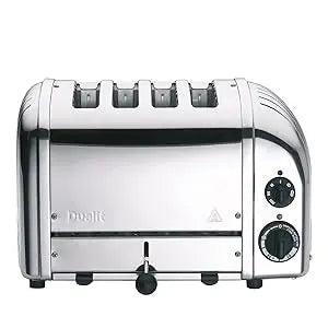 DUALIT Classic Toaster, 4-Slice, Chrome