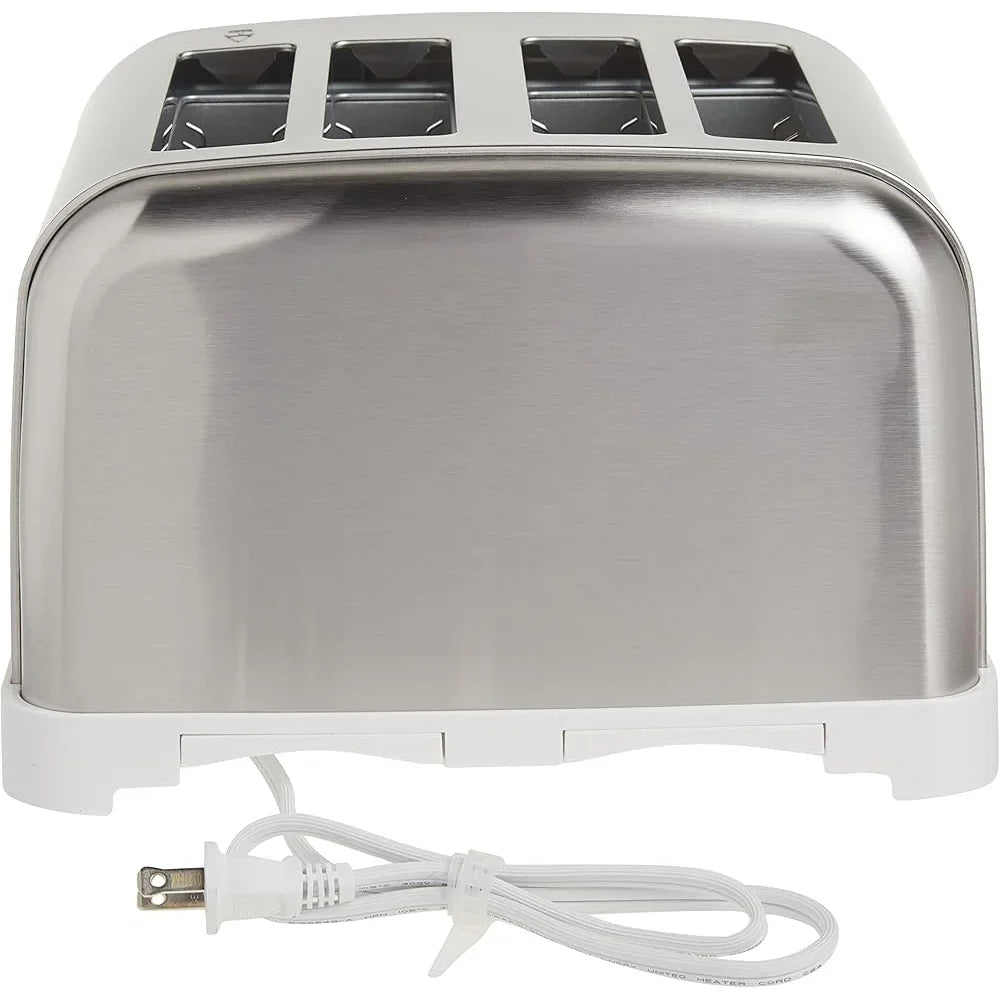 CUISINART 4-Slice Classic Toaster Metal/Dual Control Toasting Functions Defrost Bagel Reheat