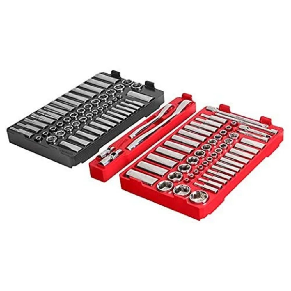 Milwaukee Pack-Out Ratchet & Socket Set 106PC 48-22-9486