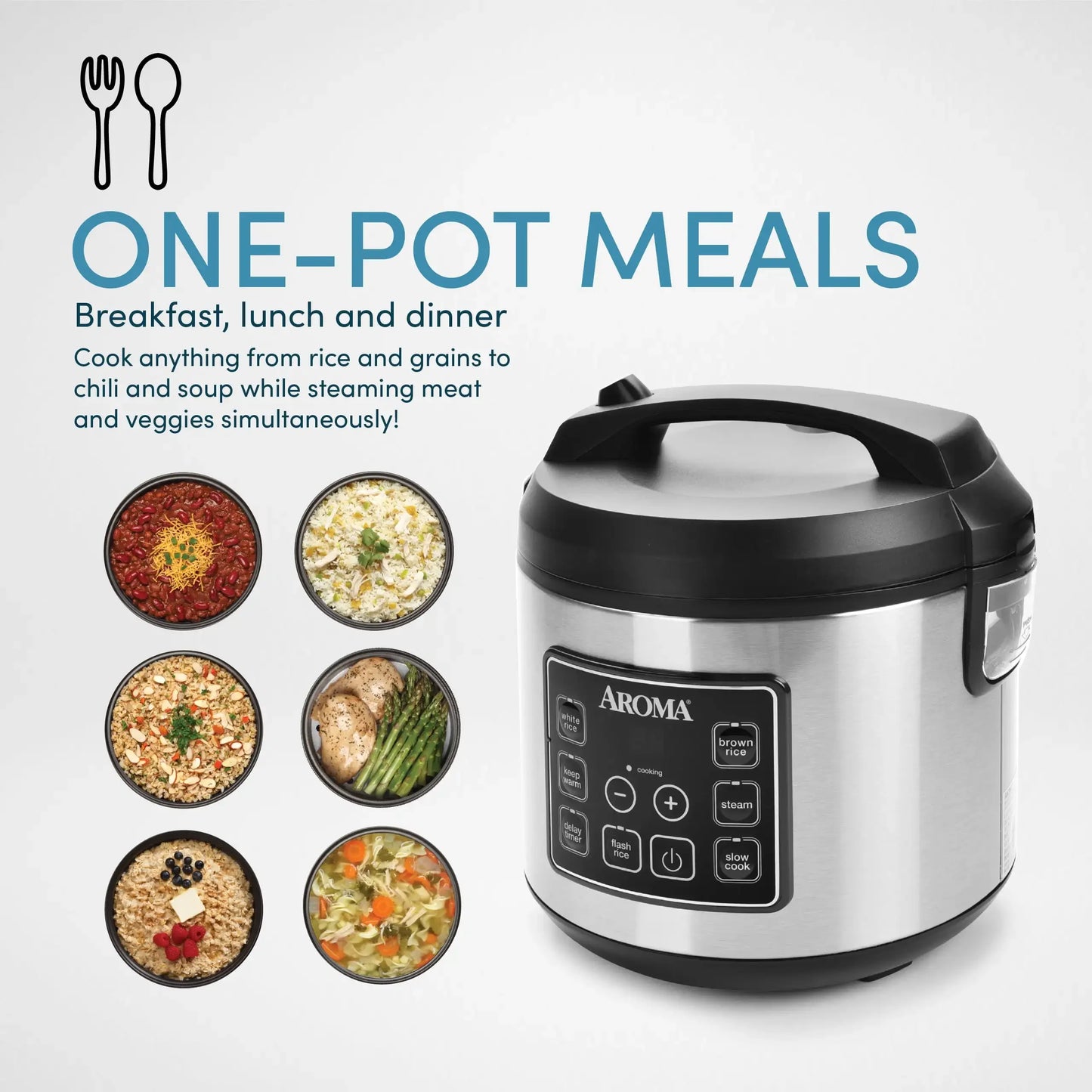 NEW 20-Cup Programmable Rice & Grain Cooker and Multi-Cooker, USA