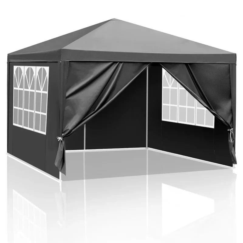 US 10x30 FT Outdoor Party Canopy Tent with 8 Removable Sidewalls, Waterproof Canopy