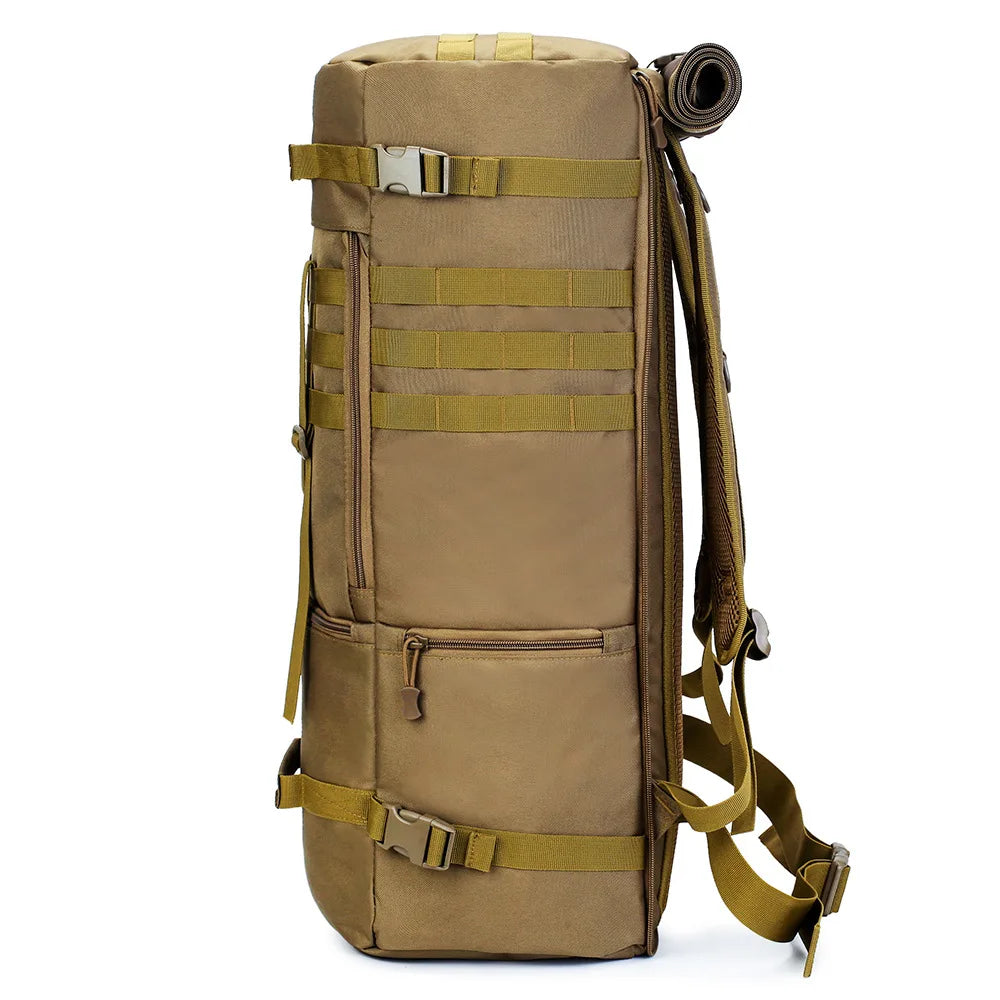 65L Military Tactical Backpack Men Travel Luggage Bag Sport Hunting Molle Camping Rucksacks