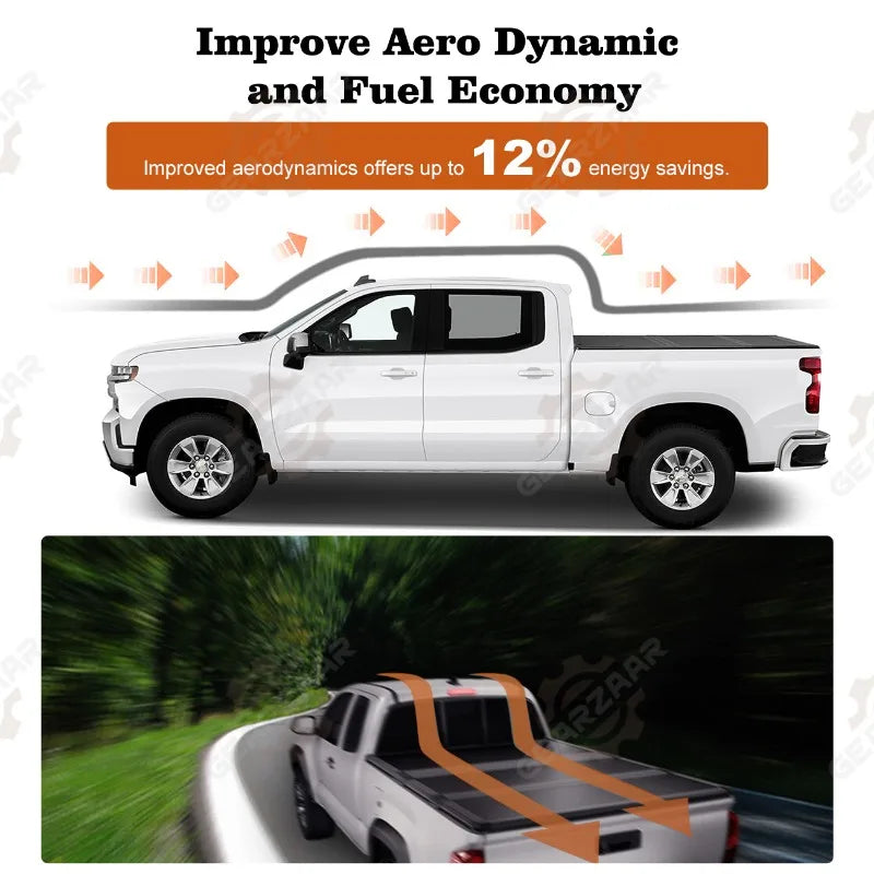 5FT FRP Hard Tri-Fold for 2016-2024 Tacoma Tonneau Cover Truck Bed 60.5inch