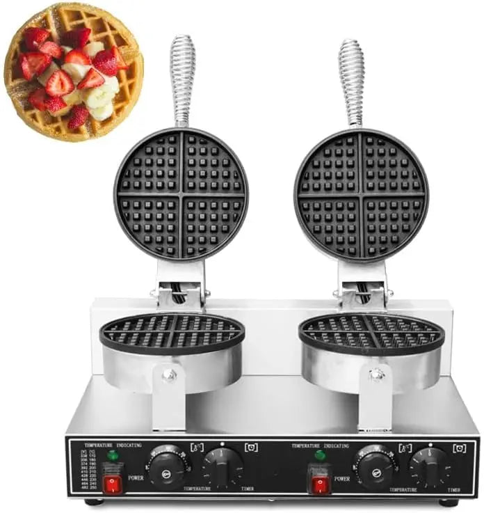 Waffle Maker Double Waffle Irons Stainless Steel Waffle Maker Non-stick Electric