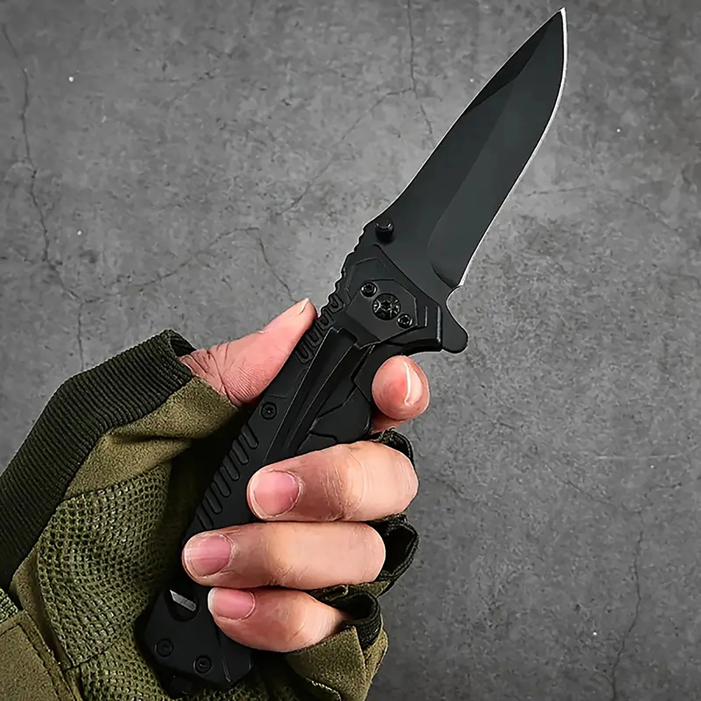 Multi functional outdoor camping knife with safety lock, foldable blade/sharp pocket tactical knife