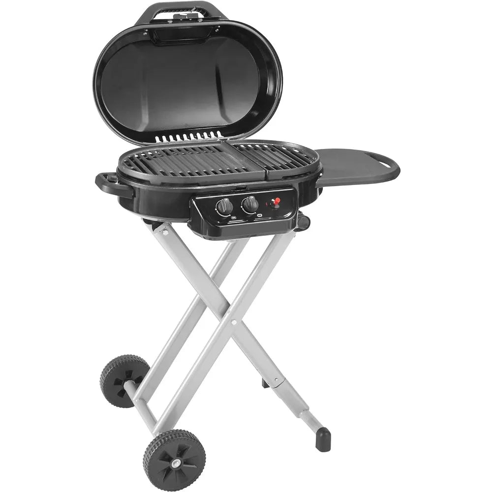 COLEMAN RoadTrip 225 Portable Stand-Up Propane Grill, Gas Grill w/ Push-Button Starter