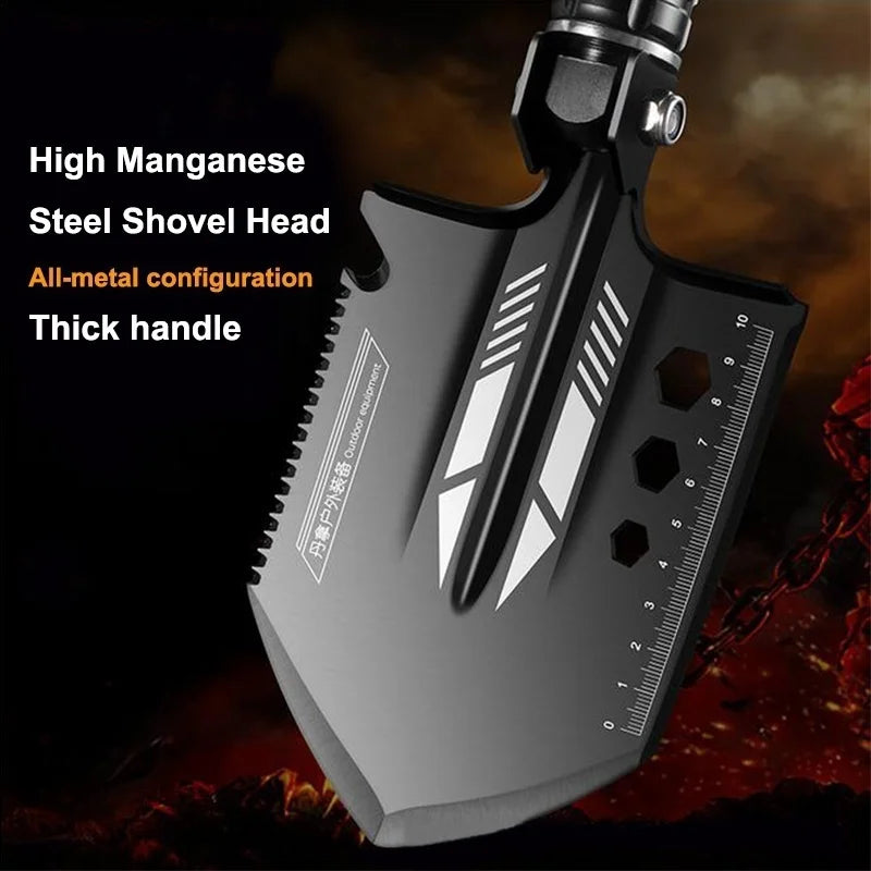 Camping Shovel Set For Survival Folding Tactical Military Shovel Multifunctional Snow Car Shovel