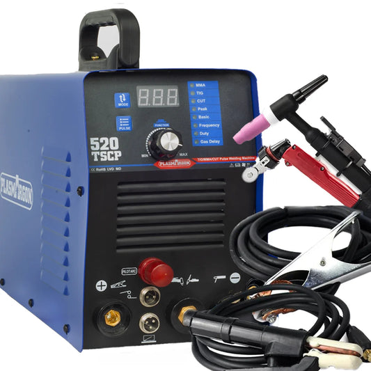 PLASMARGON Air Plasma Cutter Pilot arc TIG CUT MMA Pulse 160A/ 4 In 1 Welder/Inverter Plasma Cutter