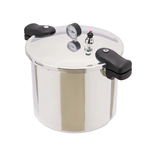 23 Quart 22L 90kpa Pressure Canner/Cooker w/Pressure Gauge 10PSI Explosion Proof Safety Valve