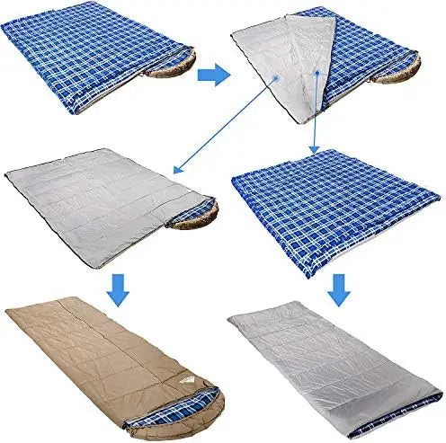 Degree Canvas Sleeping Bag, Camping Particularly in Cold Winter Outdoor