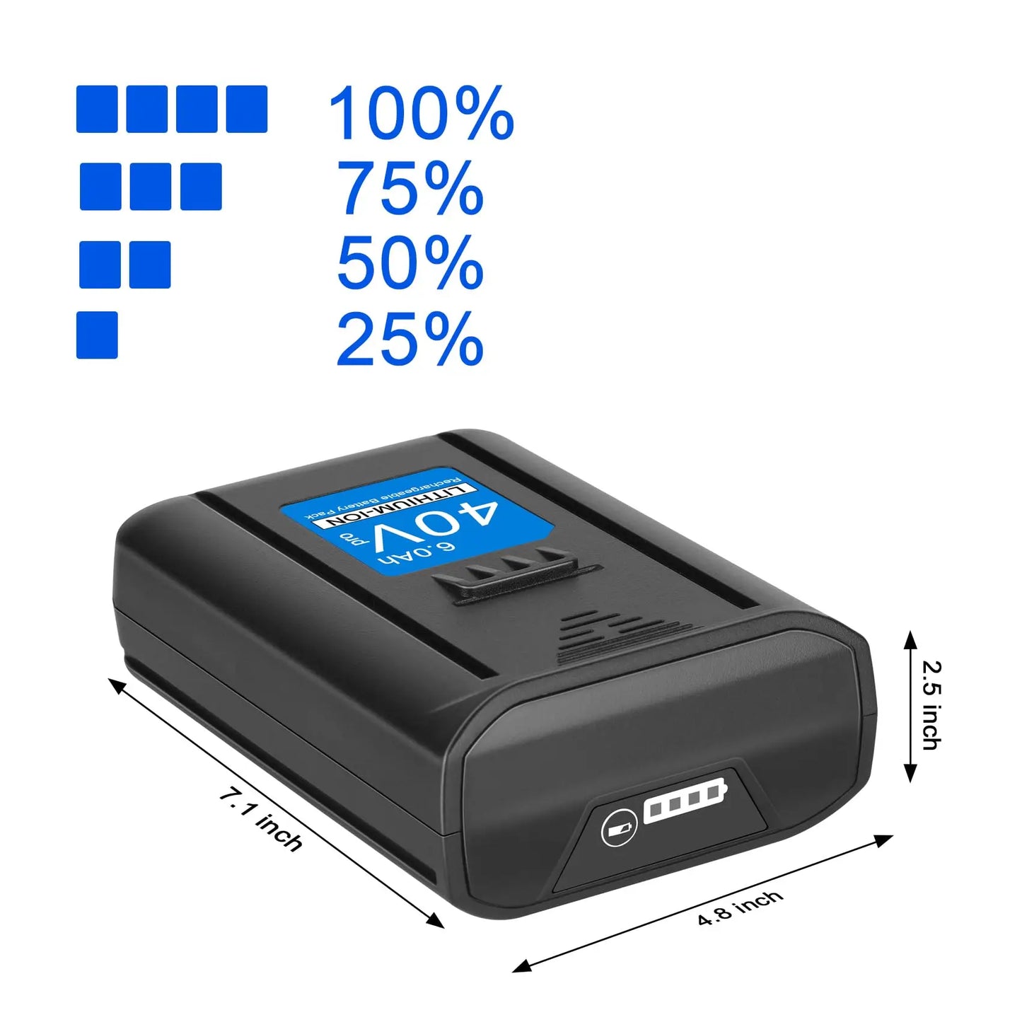 6.0Ah 40V Max Battery for Kobalt KB245-06 KB540-06 KB2540C-06 KB440-03 KB440-06 KB640-03 KB240-06