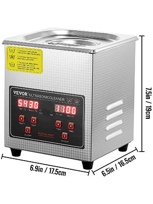 VEVOR Ultrasonic Cleaner w/ Digital Timer & Heater,Professional UltraSonic Jewelry Cleaner,Stainless