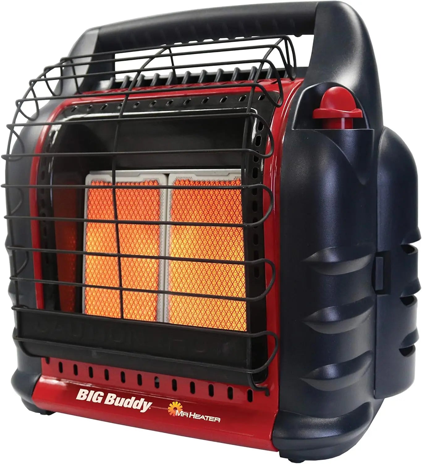 18,000 BTU Big Buddy Portable Propane Heater (No Fan), Tip-over Protection|Low-Oxygen Safety Shutoff