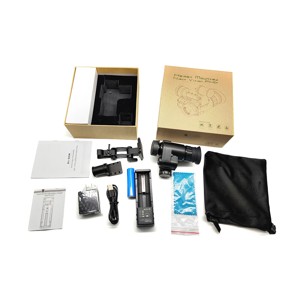 NVG10 Night Vision Monocular Infrared Digital Night Vision Scope with Helmet Mount