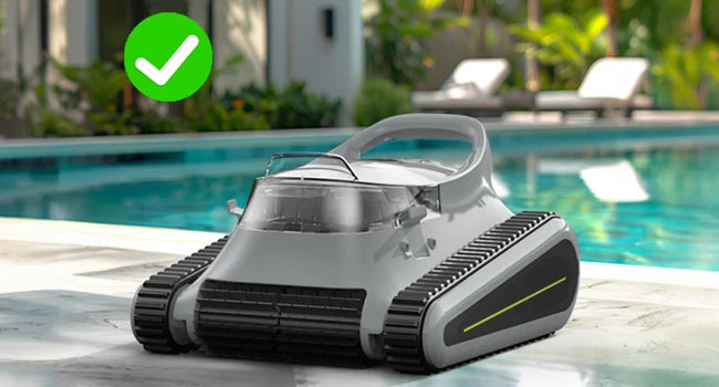 Pool Vacuum Cordless Pool Cleaners/In or Above Ground Pool/Wall Floor Waterline 180W Powerful