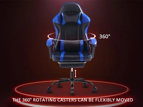 Ergonomic Gaming Chair Recliner, PU Leather Racing Game Chairs for Adults, Executive Office Chair