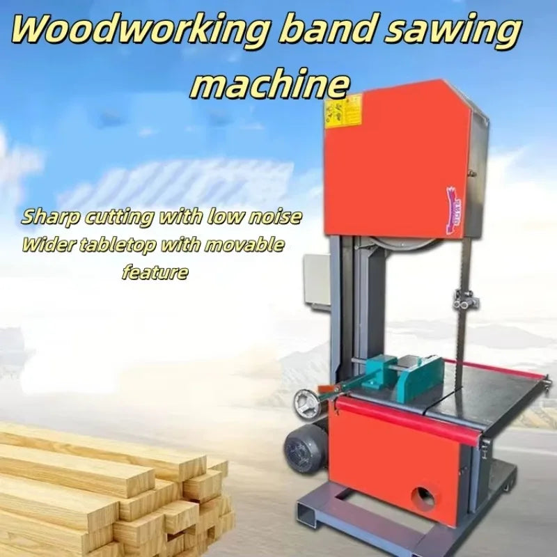Multi Function Electric Woodworking Band Saw For Curve Cutting Small Log Slicing Panel Cutting