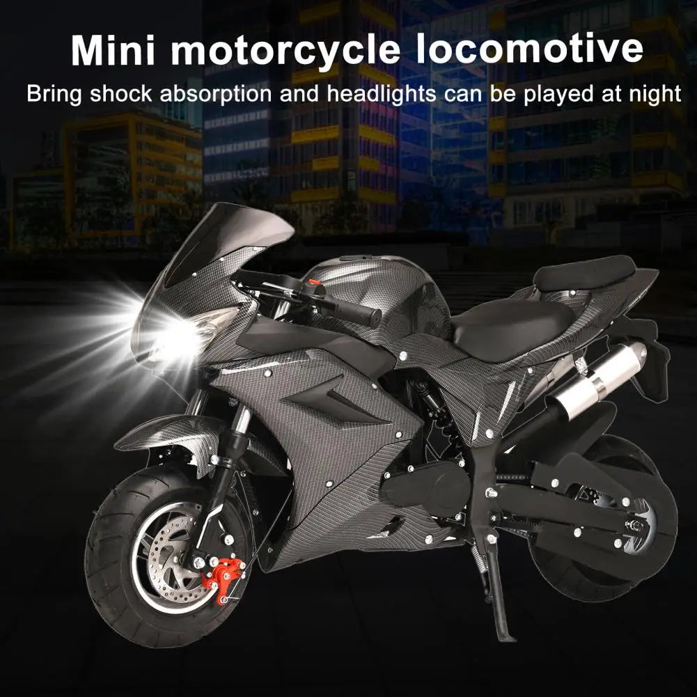 49cc 4-Stroke Pocket Rocket Motorcycle, Mini Motorcycle, Gas Motorbike w/Front Rear Disc Brakes