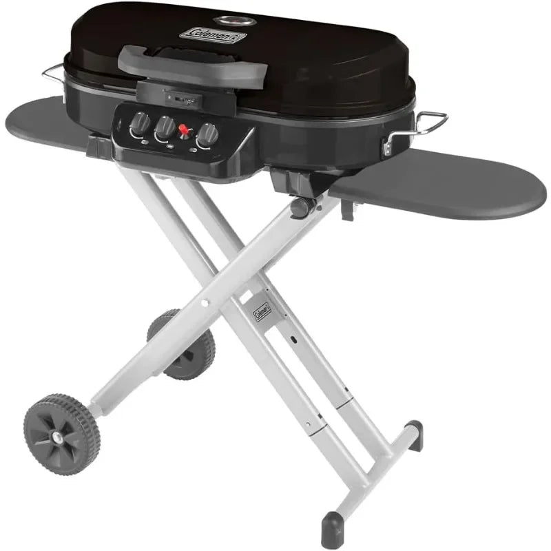 Coleman RoadTrip 285 Portable Stand-Up Propane Grill, Gas Grill with 3 Adjustable Burners