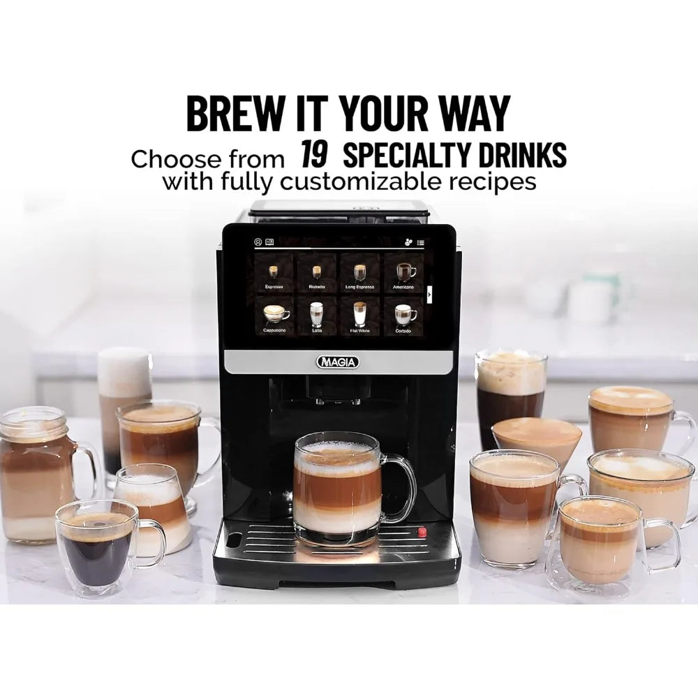 Zulay Magia Super Automatic Coffee Espresso Machine With Grinder - Coffee Maker W/ 7” Touch Screen