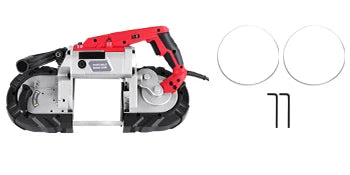 SucceBuy Portable BandSaw 5Inch Cutting Capacity Cordless Variable Speed 10Amp Motor Deep Cut
