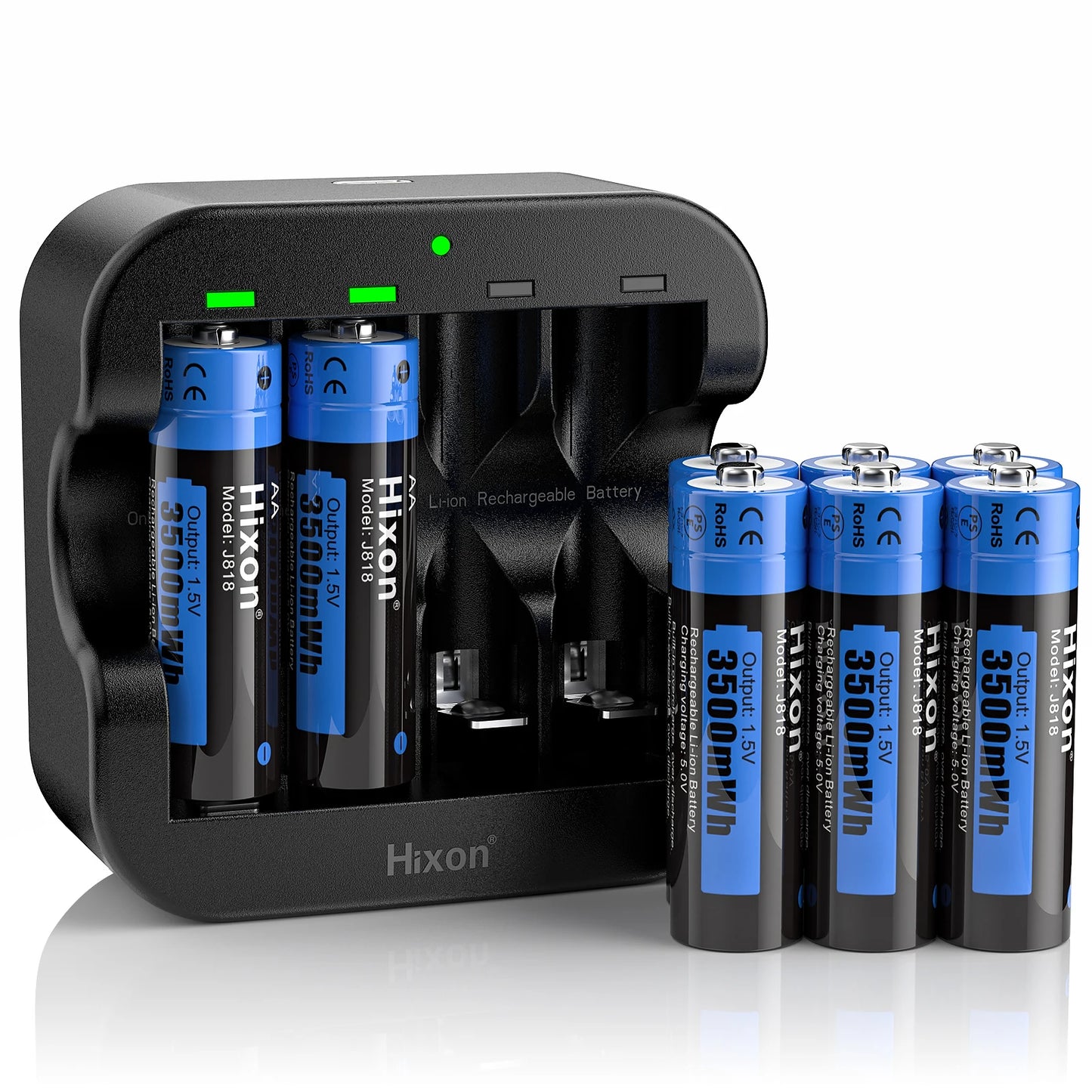 Hixon aa 1.5V Li-ion Rechargeable Battery 3500mWh 1.5V Lithium AA Rechargeable Batteries 1.5v AA