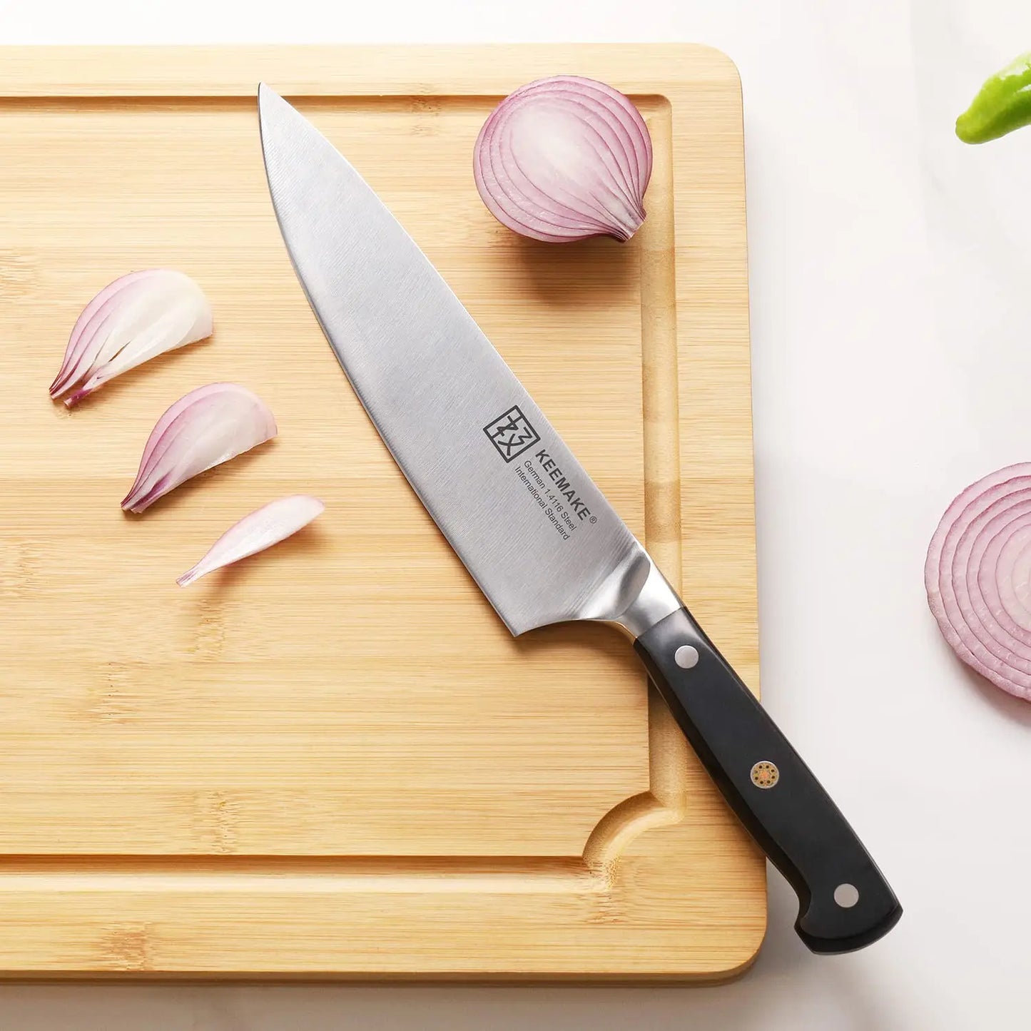 KEEMAKE Chef's Knives High Quality Stainless Steel Kitchen Knife 1-15PCS/Set Ultra Sharp