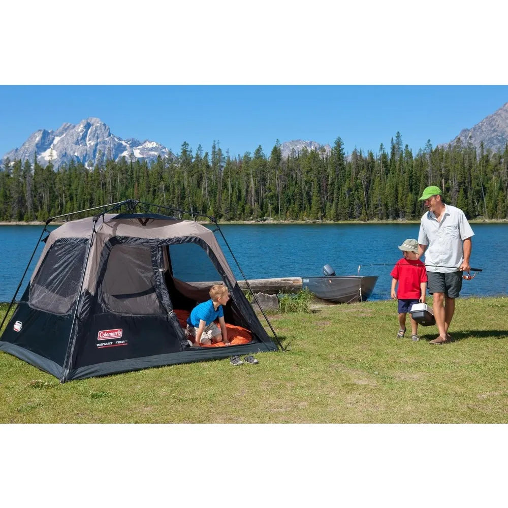 COLEMAN Camping Tent w/Instant Setup, 4/6/8/10 Person Weatherproof Tent w/WeatherTec Technology