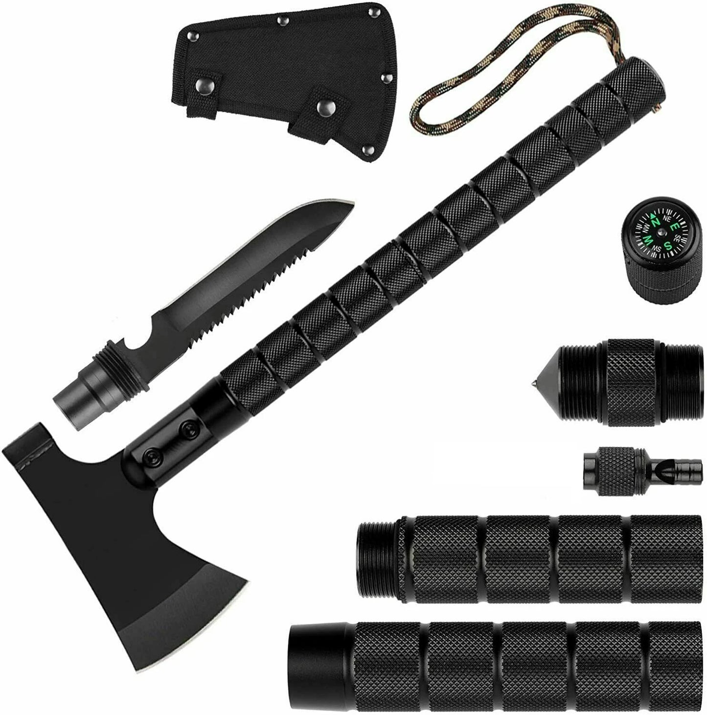 Multifunctional Shovel Ax Set Survival Kit Folding Tactical Hatchet Spade Tomahawk Portable