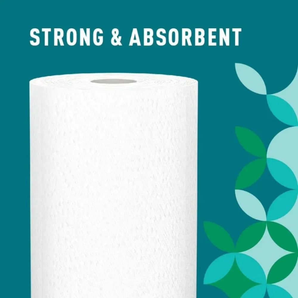 Flex-a-Size Paper Towels, 158 Sheet Roll, 12 Rolls (2 Packs of 6), Equivalent to 38 Regular White