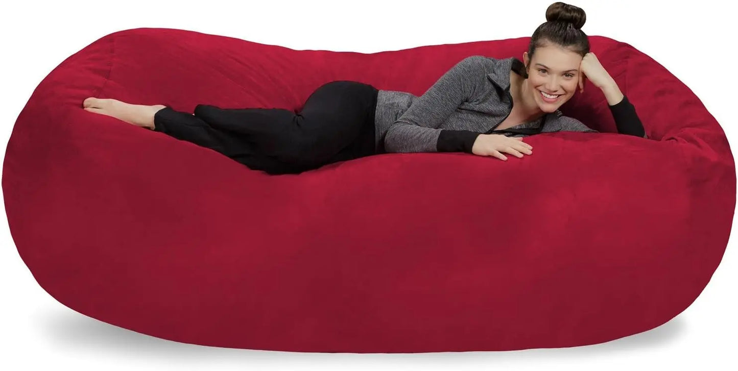 Sofa Sack Plush Bean Bag/Super Soft Microsuede Cover XL Memory Foam Stuffed Lounger Chairs