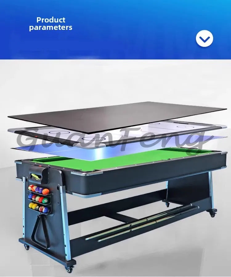 Four-in-one Pool Table Multi-function Automatic Household Indoor Table Tennis Table Two-in-one