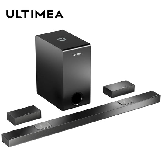 ULTIMEA 5.1.2 SoundBar/Smart TV with Dolby Atmos, 8" Wireless Subwoofer, 4K HDR, HDMI IN/eARC, 520W