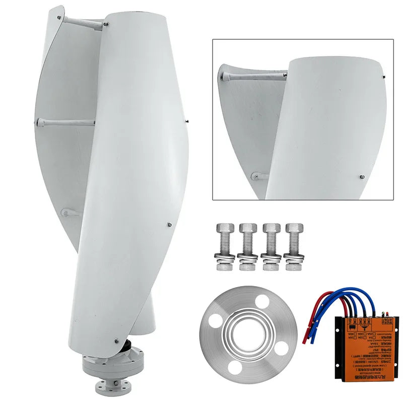 Generators Portable 12V 400W Vertical Levitation Axis Wind Turbine Generator w/ Controller MPPT