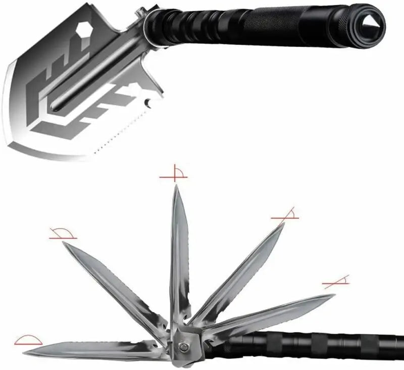 Outdoor Survival Shovel Portable Tactical Shovel Set Garden Multi-Tool Military Fold Up Shovel