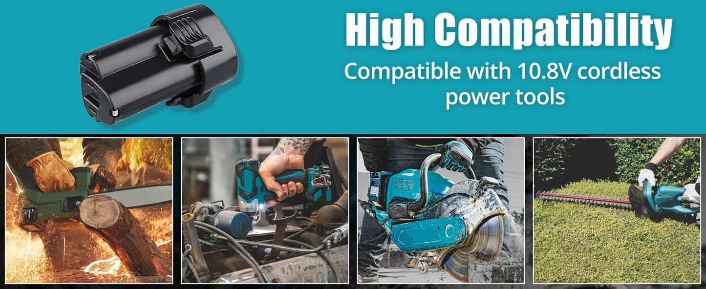 VANON 1/2/4 Pack 4.8Ah Li-ion BL1013 Makita Battery BL1014 194550-6 194551-4 195332-9