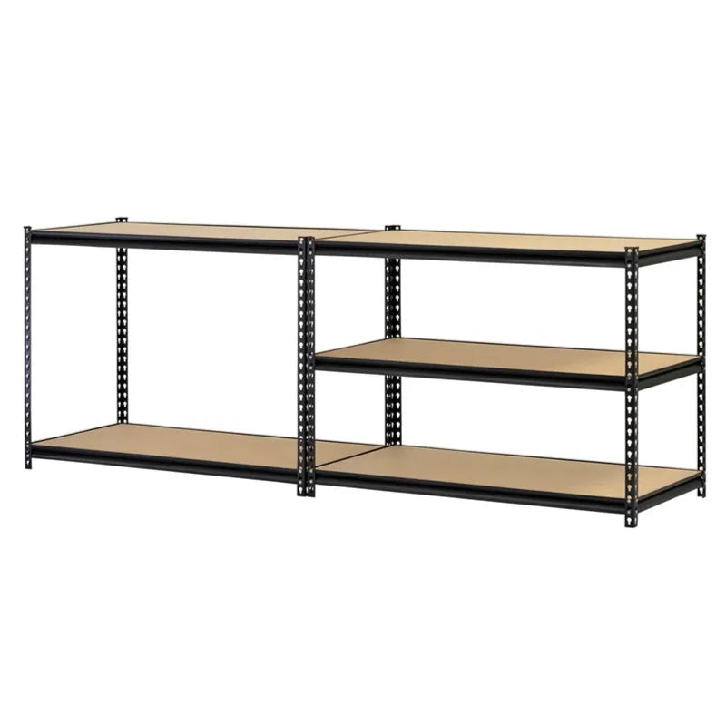 Muscle Rack 48"W x 18"D x 72"H, 5-Tier Steel Shelving, 4,000 lbs. Total Capacity; Black