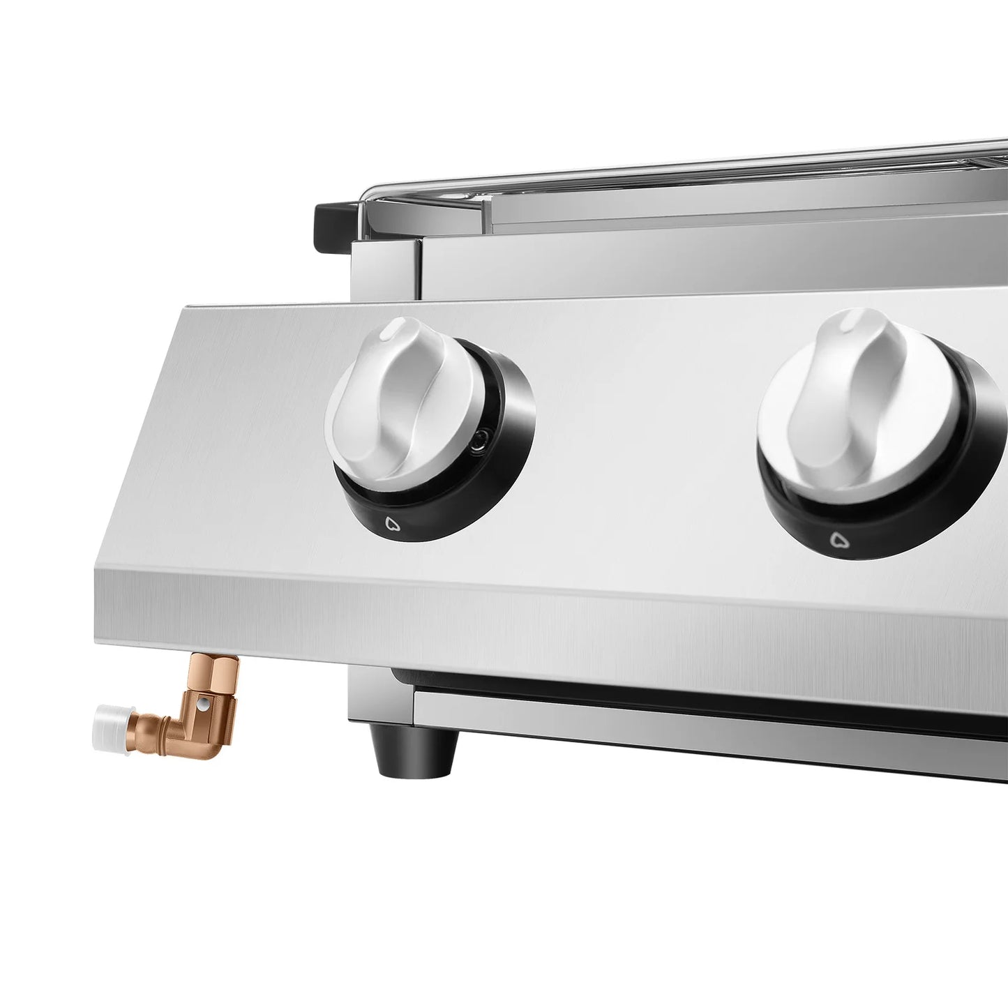 4 Burner BBQ Propane Gas Grill Stainless Steel Smokeless Barbecue Grill Portable BBQ Grill Removable