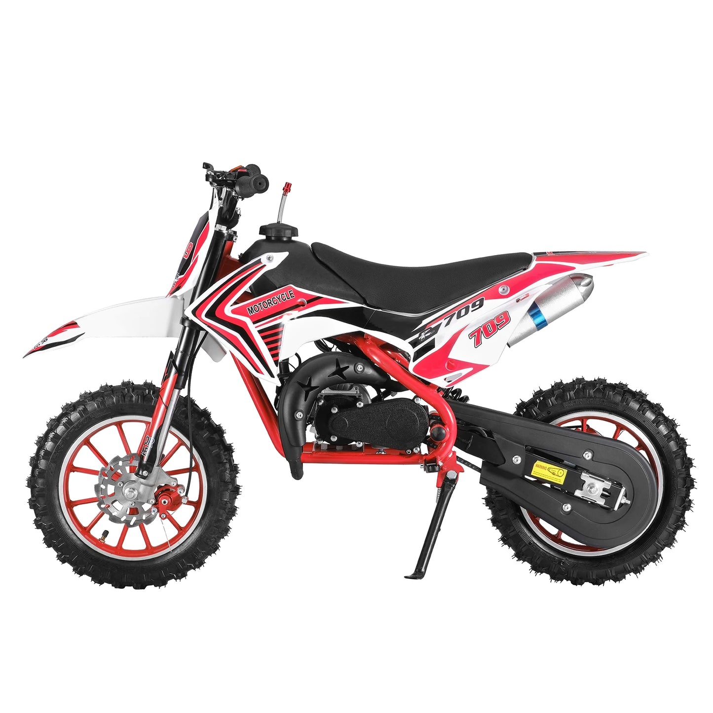 49cc 2-Stroke Kids Dirt Bike, Gas Power Motocross, Off Road Mini Motorcycle, Pocket Motorbike