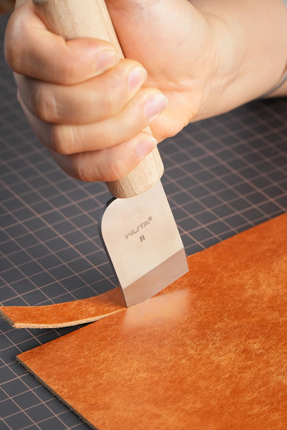 WUTA Professional Leather Craft Cutter DIY Cutting Sharping Thinning Skiving Tool Right/Left Handed