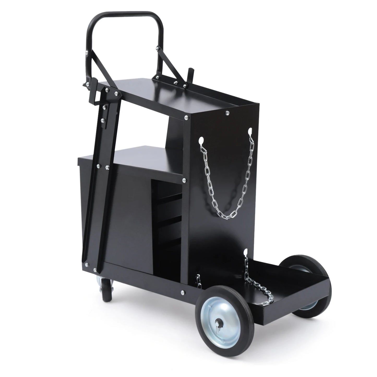 4 Drawers Rolling Welding Cart with Strong Load-bearing Capacity  for Welder and Plasma Cutter