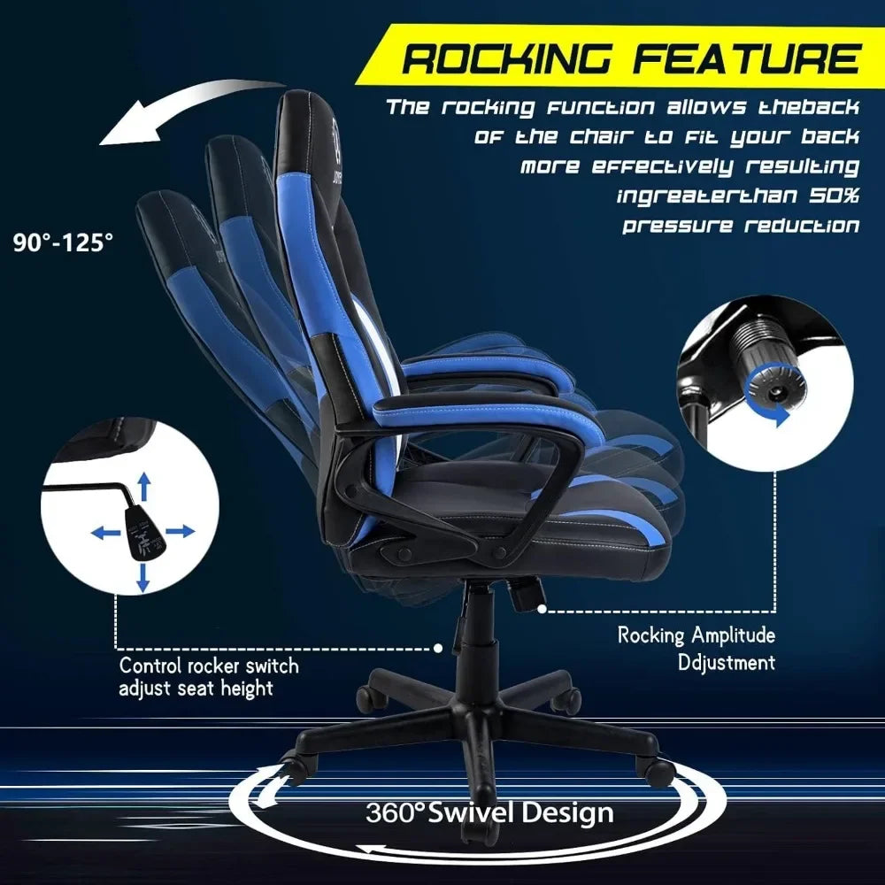 Computer Armchair Gamer Chair for Adults Teens Silla Gamer Computer Chair Racing Ergonomic PC