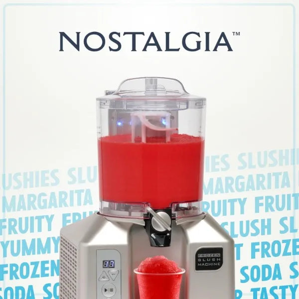 Nostalgia Professional Frozen Slush Machine 2.8 Liter Blender, Premium Quality Smoothies